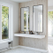 Dobbel vask Corian� Piano Rain Cloud