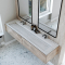 Dobbel vask Corian� Piano Rain Cloud