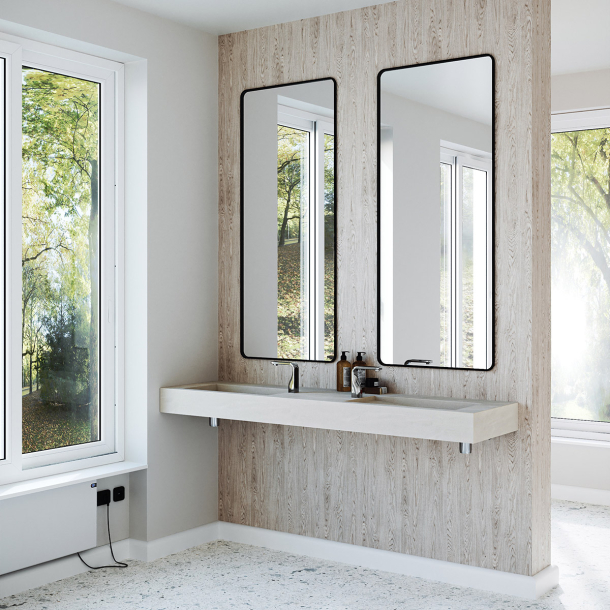 Dobbel vask Corian� Shift Artista Beige