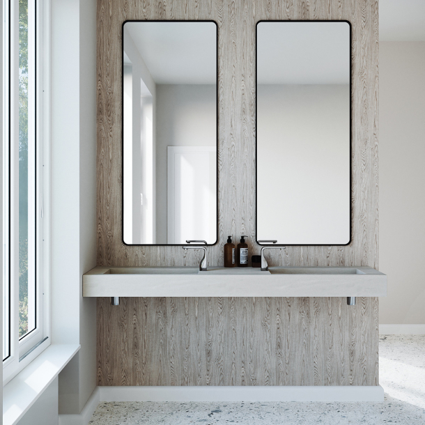 Dobbel vask Corian� Shift Artista Beige