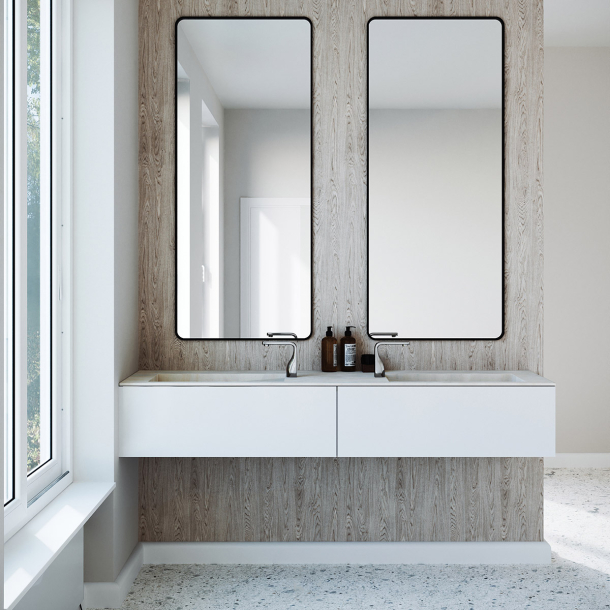 Dobbel vask Corian� Shift Artista Canvas