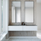 Dobbel vask Corian� Shift Artista Dust