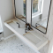 Dobbel vask Corian� Shift Carrara Crema