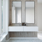 Dobbel vask Corian� Shift Carrara Crema