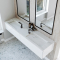 Dobbel vask Corian� Shift Carrara Lino