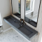 Dobbel vask Corian� Shift Lava Rock