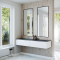 Dobbel vask Corian� Shift Lava Rock