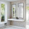 Dobbel vask Corian� Shift Limestone Prima