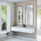 Dobbel vask Corian� Shift Limestone Prima