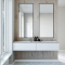 Dobbel vask Corian� Shift Limestone Prima
