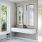 Dobbel vask Corian� Shift Neutral Concrete