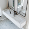 Dobbel vask Corian� Shift Rain Cloud
