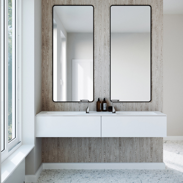 Dobbel vask Corian� Shift Sparkling Granita