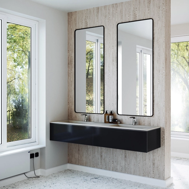 Dobbel vask Corian� Simfoni Artista Beige