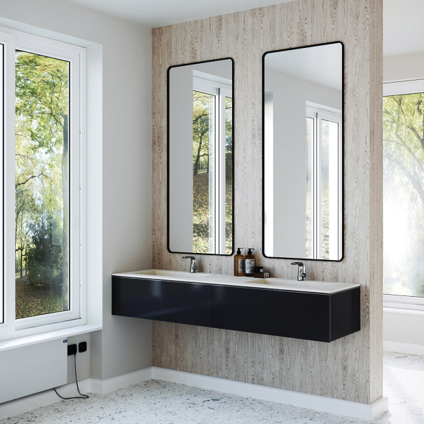 Dobbel vask Corian� Simfoni Artista Canvas