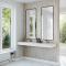 Dobbel Vask Corian� Aurora Carrara Crema