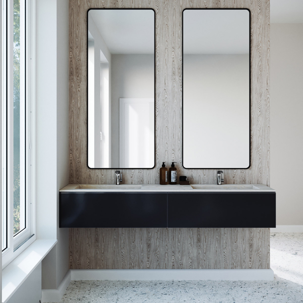 Dobbel vask Corian� Simfoni Carrara Crema