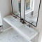 Dobbel vask Corian� Simfoni Carrara Lino