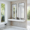 Dobbel Vask Corian� Aurora Carrara Lino