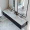 Dobbel vask Corian� Simfoni Carrara Lino