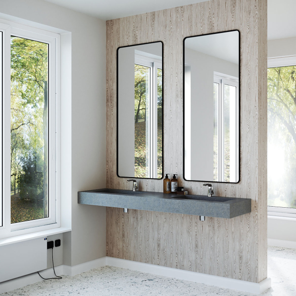 Dobbel Vask Corian� Moon Lava Rock