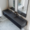 Dobbel vask Corian� Simfoni Lava Rock
