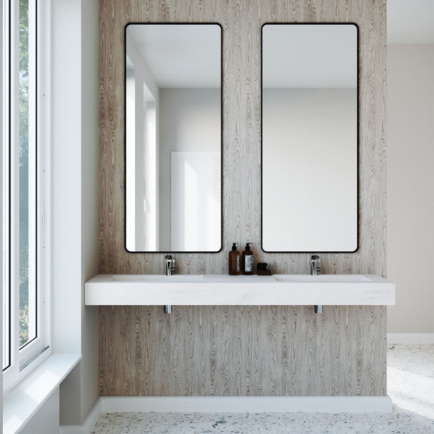 Dobbel Vask Corian� Canyon Limestone Prima