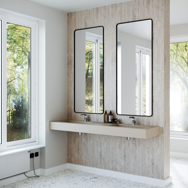 Dobbel Vask Corian� Hill Neutral Concrete
