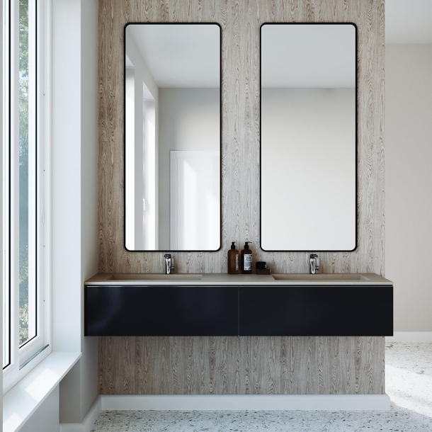 Dobbel vask Corian� Simfoni Neutral Concrete