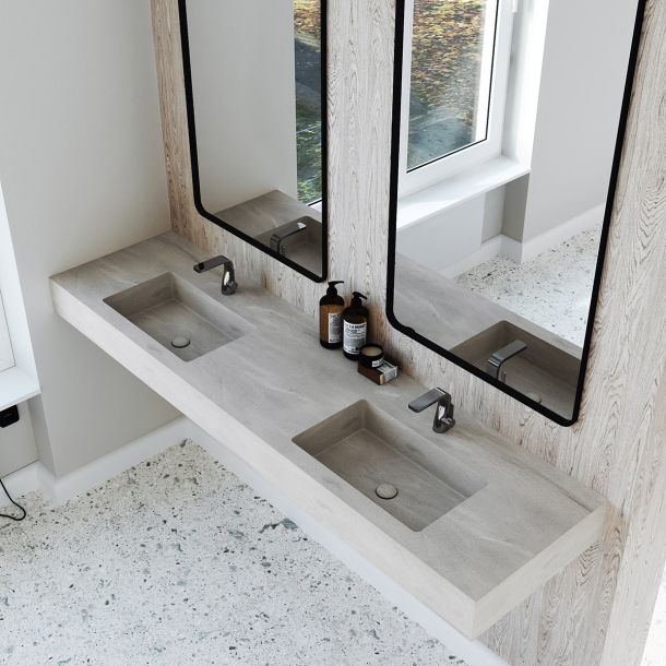 Dobbel Vask Corian� Simple Artista Beige