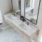 Dobbel Vask Corian� Simple Carrara Lino