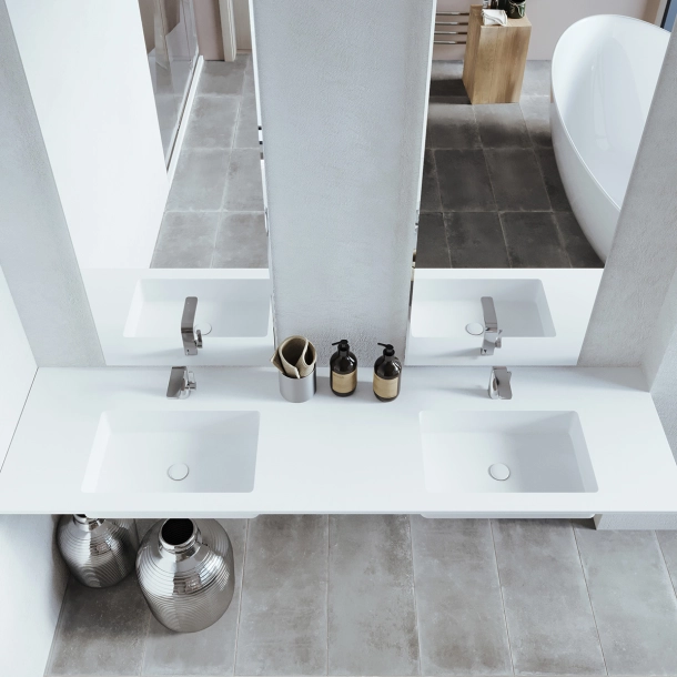 Dobbel vask Corian� Simple