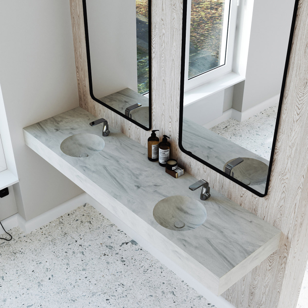 Dobbel Vask Corian� Sun Artista Gray