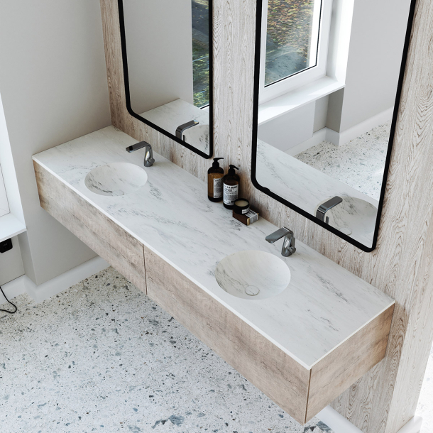 Dobbel Vask Corian� Sun Carrara Lino