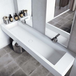 Dobbel vask Corian� Delta