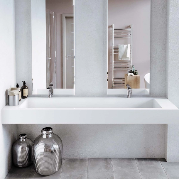 Dobbel vask Corian� Delta