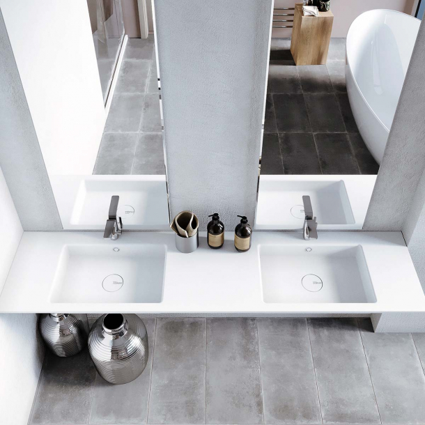 Dobbel vask Corian® Energy