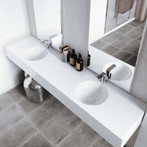 Dobbel vask Corian� Purity