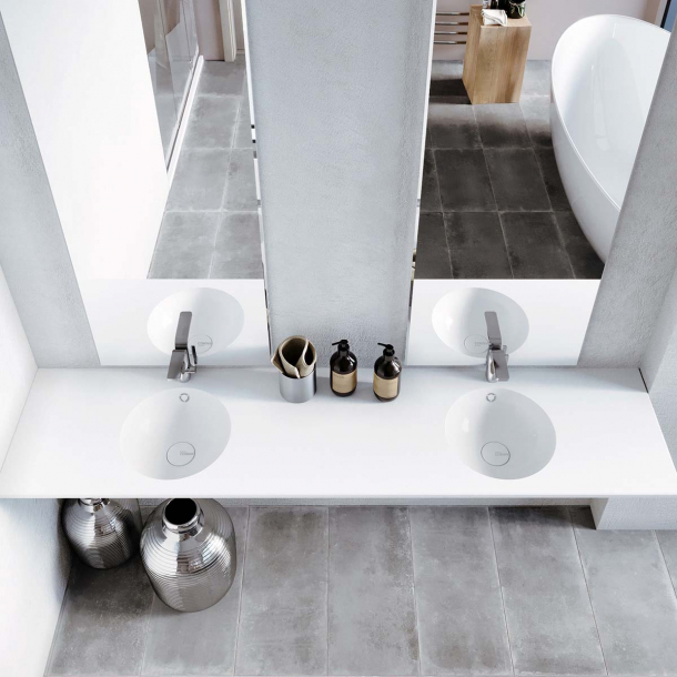 Dobbel vask Corian� Purity