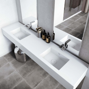 Dobbel vask Corian� Quiet