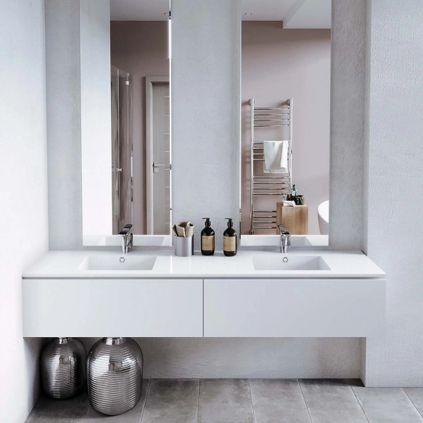 Dobbel vask Corian® Quiet