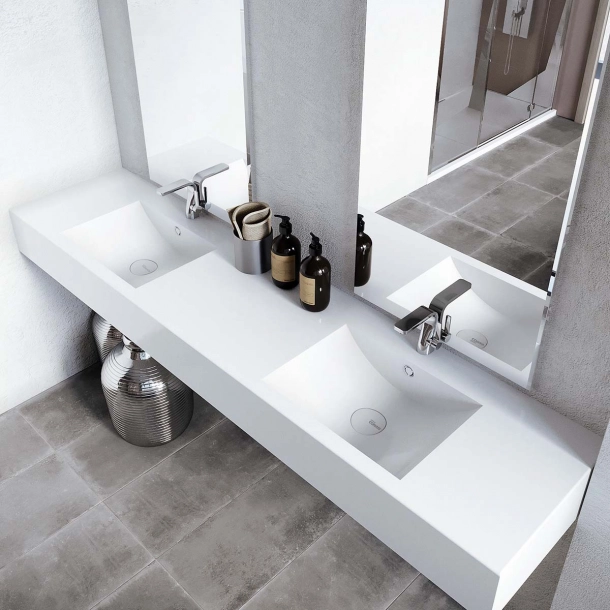 Dobbel vask Corian� Refresh