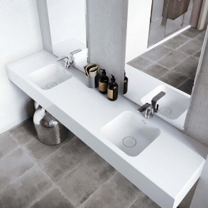 Dobbel vask Corian� Serenity