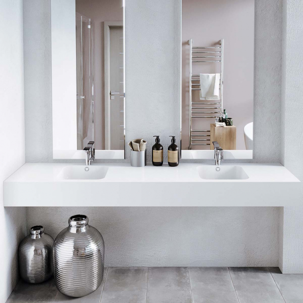 Dobbel vask Corian� Serenity