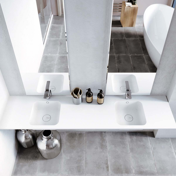 Dobbel vask Corian� Serenity