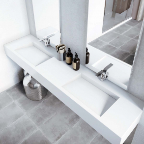 Dobbel vask Corian� Simfoni