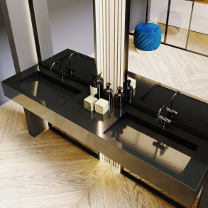 Dobbel vask Corian� Simfoni Deep Nocturne