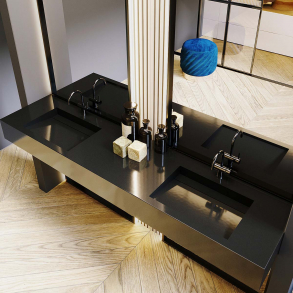 Dobbel vask Corian� Harmoni Deep Nocturne