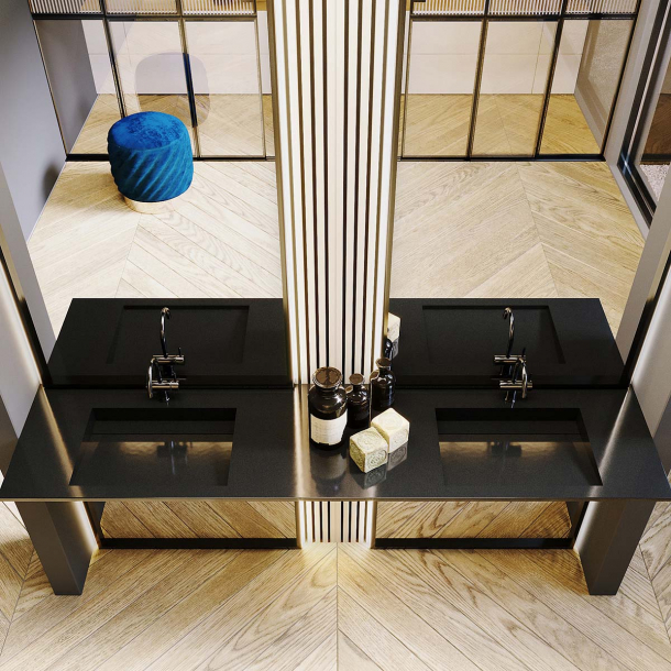 Dobbel vask Corian� Harmoni Deep Nocturne