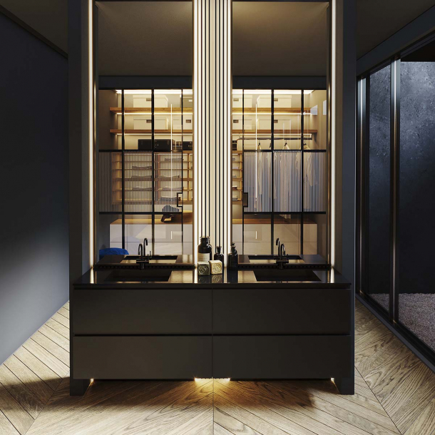 Dobbel vask Corian� Harmoni Deep Nocturne